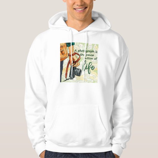 Kamera Hoodie (Vorderseite)
