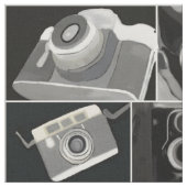 Kamera-Kamera-Kameras Stoff (Nahaufnahme)