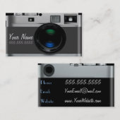 Kamera-Karte Visitenkarte (Vorne/Hinten)