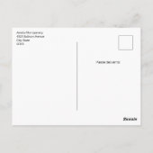 Kamera mit Blumen Retro Pastell Hallo Postkarte (Rückseite)