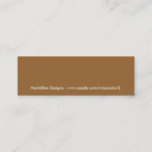 Kamera mit Film-Entwurfs-Visitenkarten Mini Visitenkarte (Rückseite)