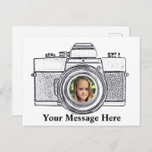 Kamera mit Foto Postkarte (Vorne/Hinten)