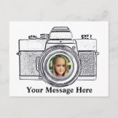 Kamera mit Foto Postkarte (Vorderseite)