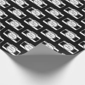 Kamera mit Geburtstagstext Geschenkpapier (Ecke)