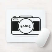 Kamera mit Lächeltext Mousepad (Mit Mouse)
