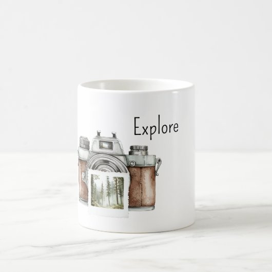 Kamera Natur Erkunden Kaffeetasse (Mittel)