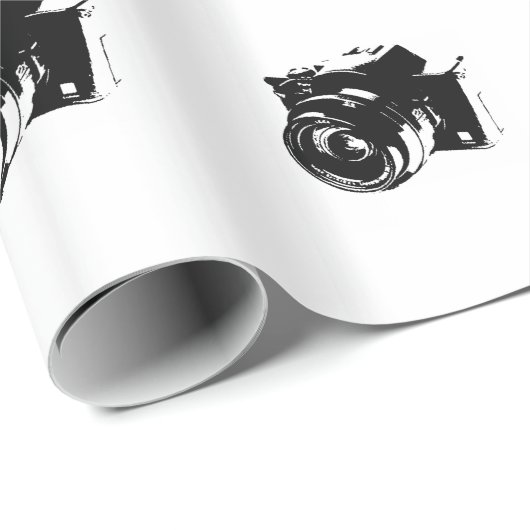 Kamera-Packpapier Geschenkpapier (Rolleneckpunkt)