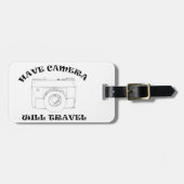 Kamera - Reise - Gepäckmarke Gepäckanhänger (Vorderseite horizontal)