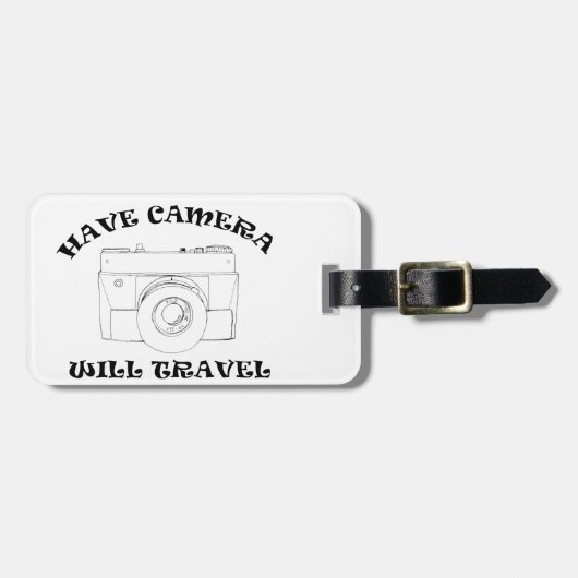 Kamera - Reise - Gepäckmarke Gepäckanhänger (Vorderseite horizontal)