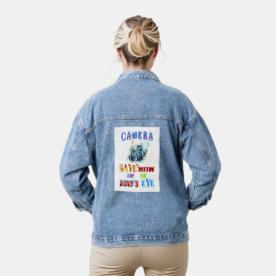 Kamera-RETT-Taste für das Auge des Geistes Jeansjacke