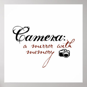Kamera: Spiegel mit Speicher Poster
