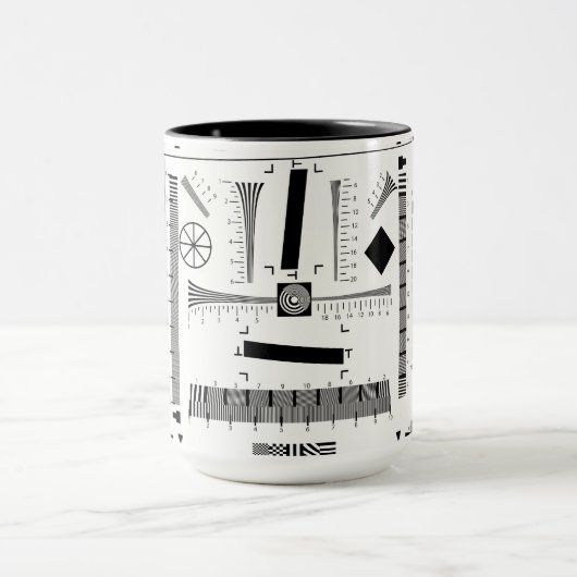 Kamera-Test-Diagramm Tasse (Zentrum)