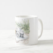 Kamera Tropische Blätter Kaffeetasse (VorderseiteRechts)