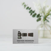 Kamera und Linsen Visitenkarte (Stehend Vorderseite)