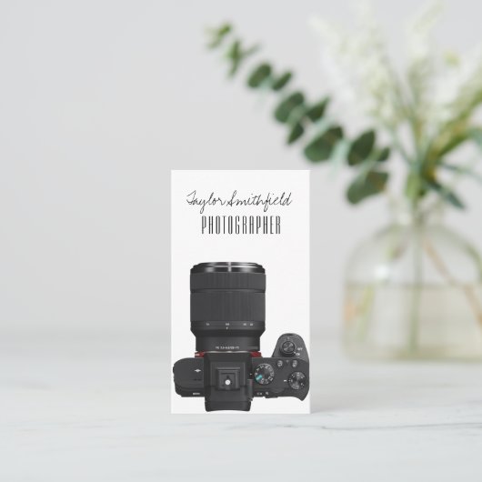 Kamera Visitenkarte (Stehend Vorderseite)