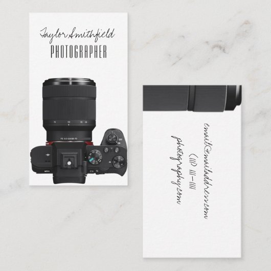 Kamera Visitenkarte (Vorne/Hinten)