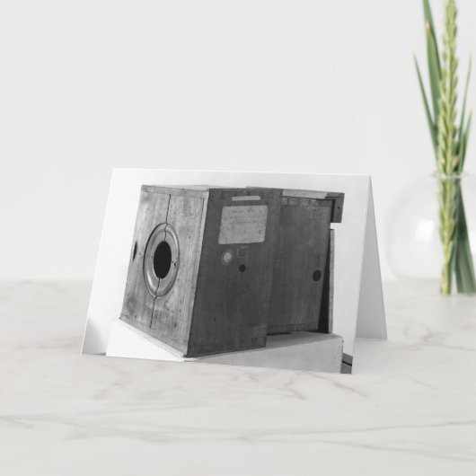 Kamera von Joseph Nicephore Niepce, c.1816-22 Karte (Vorderseite)