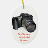 Kamera, wer dahinter steckt - Keramik-Ornament anp Keramik Ornament (Hinten)