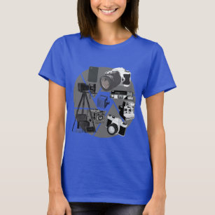Kamera-Zeit-Collage T-Shirt
