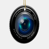 Kamera-Zoomobjektiv-Fotografie-Fotograf-Geschenk Keramik Ornament (Rechts)