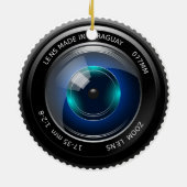 Kamera-Zoomobjektiv-Fotografie-Fotograf-Geschenk Keramik Ornament (Hinten)