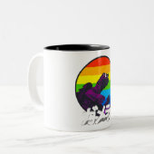 Kameraaufnahmen Zweifarbige Tasse (Vorderseite Links)