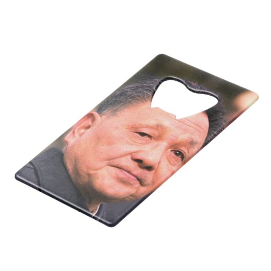 Kamerad Deng Xiaoping - chinesischer Führer Geldbeutel Flaschenöffner (Vorderseite Schrägansicht)