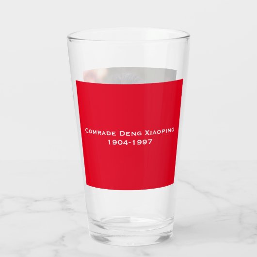 Kamerad Deng Xiaoping - chinesischer Führer Glas (Rückseite)