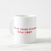 Kamerad Deng Xiaoping - chinesischer Führer Kaffeetasse (Vorderseite Links)