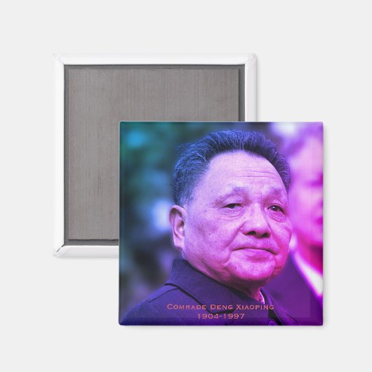 Kamerad Deng Xiaoping - chinesischer Führer Magnet (Vorderseite/Rückseite)