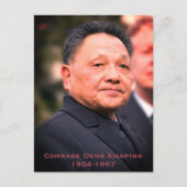 Kamerad Deng Xiaoping - chinesischer Führer Postkarte (Vorderseite)