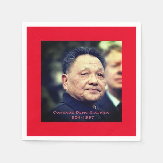 Kamerad Deng Xiaoping - chinesischer Führer Serviette (Vorderseite)