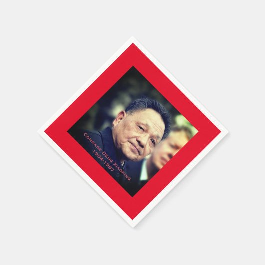 Kamerad Deng Xiaoping - chinesischer Führer Serviette (Ecke)