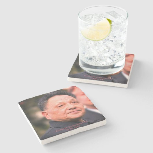 Kamerad Deng Xiaoping - chinesischer Führer Steinuntersetzer (Seitenansicht)