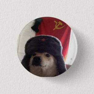 Kamerad Doge das kommunistische Doggo Pupper Button