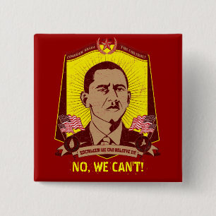 Kamerad Obama Customizable Slogan Button