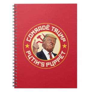 Kamerad Trump: Putins Puppe - sowjetische Illustra Notizblock