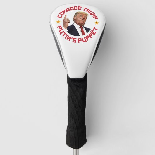 Kamerad Trump: Putins Puppe, sowjetische Illustrat Golf Headcover (Vorderseite)