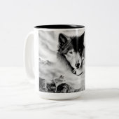 Kameraden für immer zweifarbige tasse (Vorderseite Links)