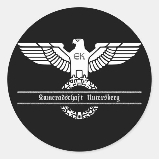 Kameradschaft Untersberg Runder Aufkleber (Vorderseite)