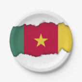 Kameraflagge Pappteller (Vorderseite)