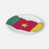 Kameraflagge Pappteller (Schrägansicht)