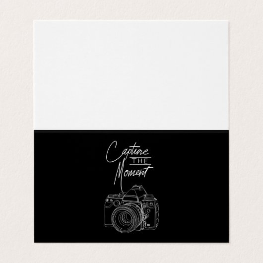 Kamerafotograf Visitenkarten (Außenseite Aufgefaltet)