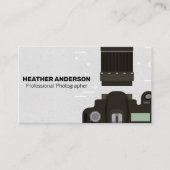 Kameragehäuse und Linsen Visitenkarte (Vorderseite)