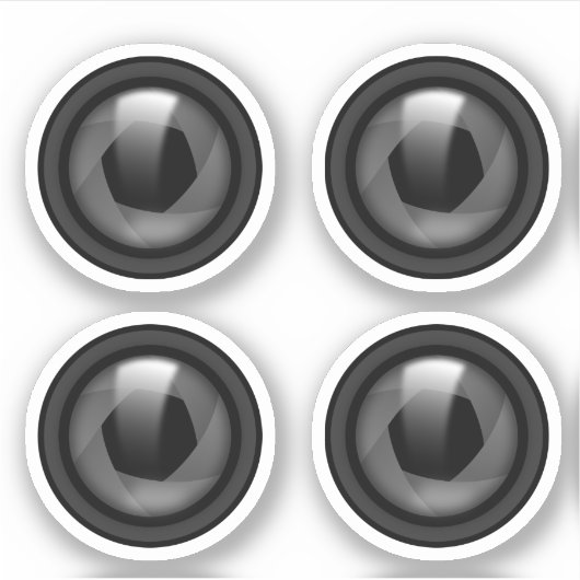 Kameraleuchten Aufkleber (Vorderseite)