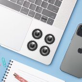 Kameraleuchten Aufkleber (Laptop mit iPhone)