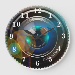 Kameraleuchten Große Wanduhr