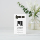 Kameraleuchten | Monogramm Visitenkarte (Stehend Vorderseite)