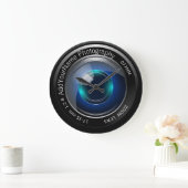 Kameraleuchten Personalisiert Große Wanduhr (Zuhause)
