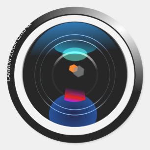 Kameraleuchten Runder Aufkleber